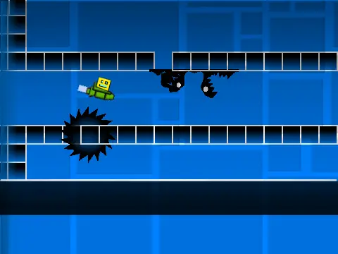 Geometry Dash Ship Challenge Screenshot