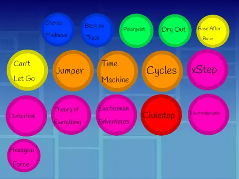 Geometry dash songs levels 1 to 16 preview