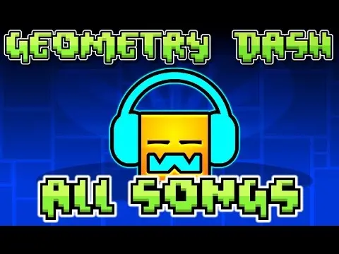 Geometry Dash logo with hidden music note icon
