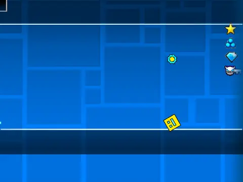 Geometry Dash Spam Challenge level with wave spam section