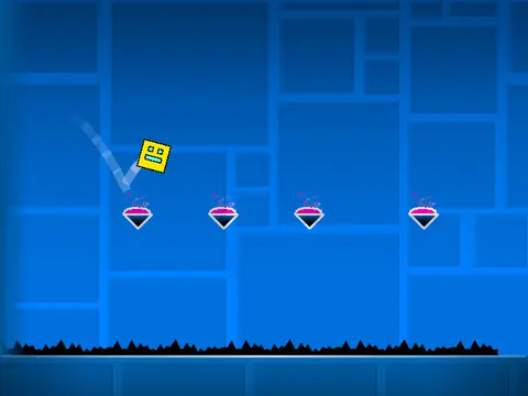 Geometry Dash Spam Challenge level editor gameplay