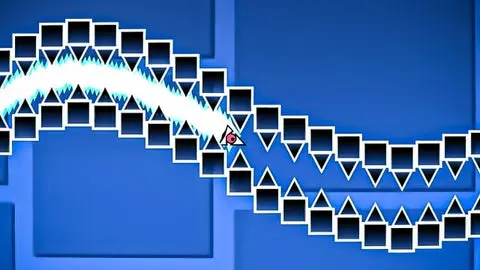 Geometry Dash Spam Challenge Not Impossible free online wave level and editor