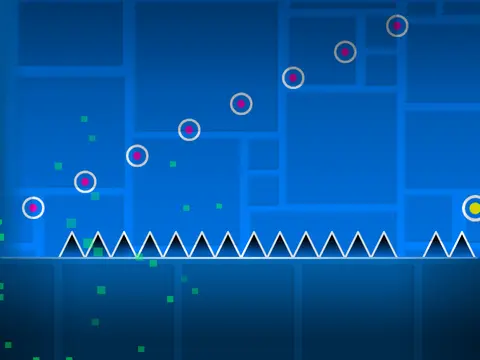 Geometry Dash Spam Challenge V5 free online classic Geometry Dash level