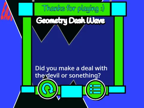 Geometry Dash Spam Edition gameplay showing different wave modes and obstacles