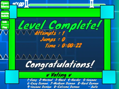 Geometry Dash Spam Test Nerfed Gameplay