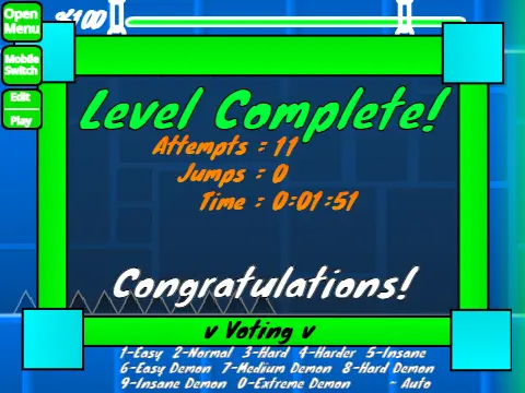 Geometry Dash Spam Test Remix V2 Game Image