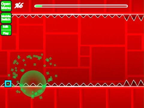 Play Geometry Dash Spam Test Series online free speed challenge screenshot