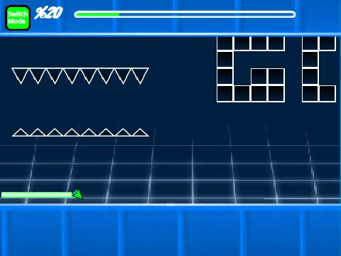 Geometry Dash Spam Wave Gameplay Image