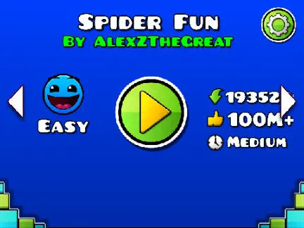 Geometry Dash Spider Fun by AlexZTheGreat Gameplay Image