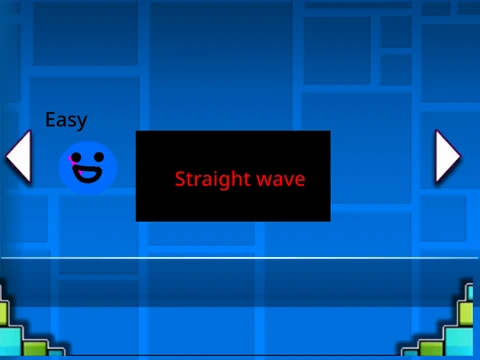 Geometry Dash Straight wave challenge