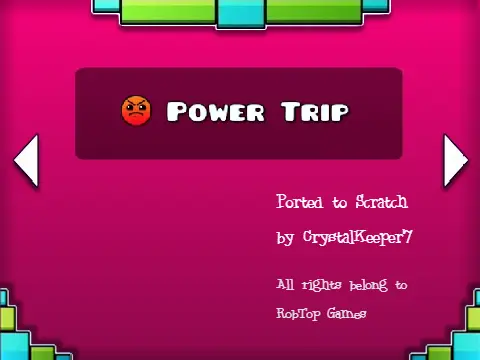 Screenshot from a fan-made browser version of Geometry Dash SubZero showing gameplay with icons and obstacles