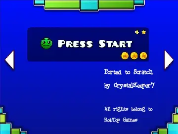 Geometry Dash Sub Zero Remix screenshot showing customizable interface and geometric obstacles