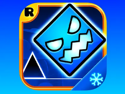 Geometry Dash Subzero gameplay with frozen theme