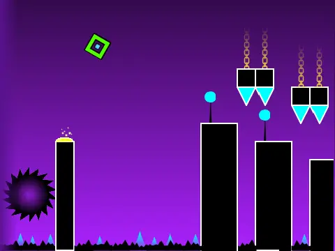 Geometry Dash Subzero Game Logo - Rhythm Platformer