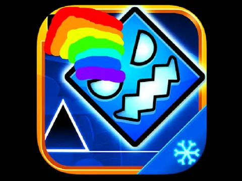 Geometry Dash Subzero Rainbow Version colorful game