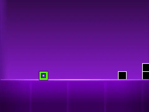 Screenshot from the fan project Geometry Dash Subzero: The Story Continues