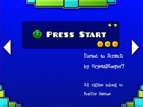 Geometry Dash Subzero rhythm platformer game screenshot