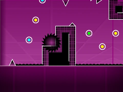 Screenshot of the Theory of Everything 3 Geometry Dash fan level creation