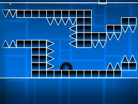 Geometry Dash UFO Challenge Game Logo