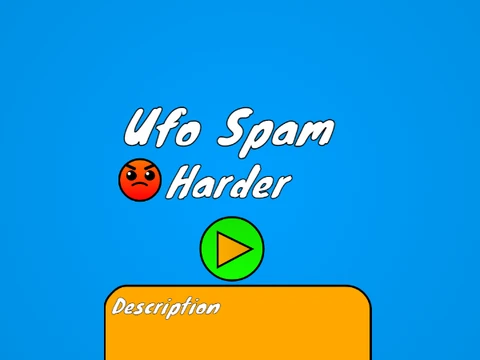 Geometry Dash UFO Spam gameplay screenshot
