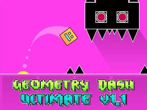 Geometry Dash Ultimate v1.1 fan-made platformer screenshot