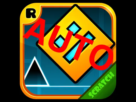 Geometry Dash V1.5 Auto gameplay showing automated perfect execution of levels