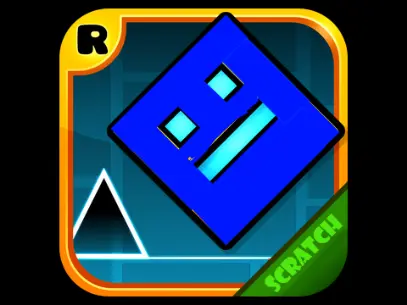 geometry dash v blue edition w run music