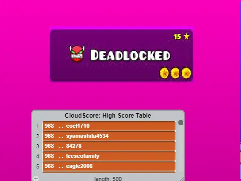 Geometry Dash V1.5 Deadlocked Gameplay Image