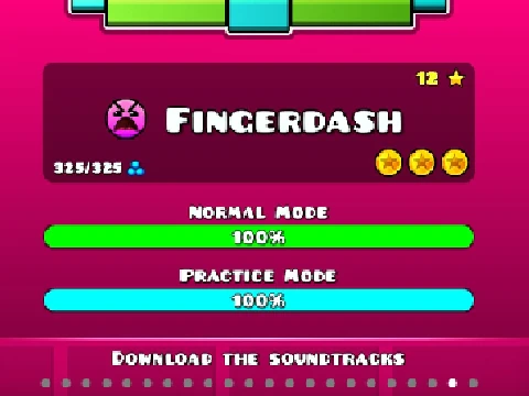 Geometry Dash v Fingerdash remix not that good