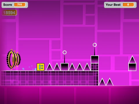 Geometry Dash v1.5 Levels 7-8 Remix 3 V2 Gameplay