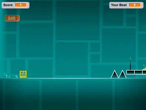 Geometry Dash V1.5 Levels 9-10 Game Image
