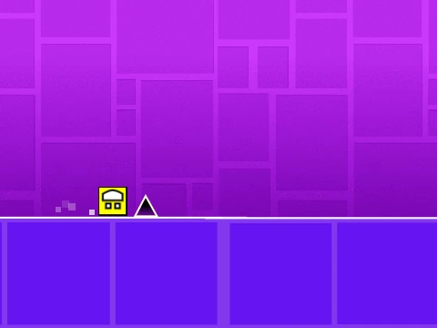 Screenshot of Geometry Dash v2.5 endless platformer