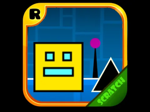 Geometry Dash V8 rhythm platform game screenshot