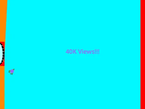 Geometry Dash Wave level icon moving through a colorful course