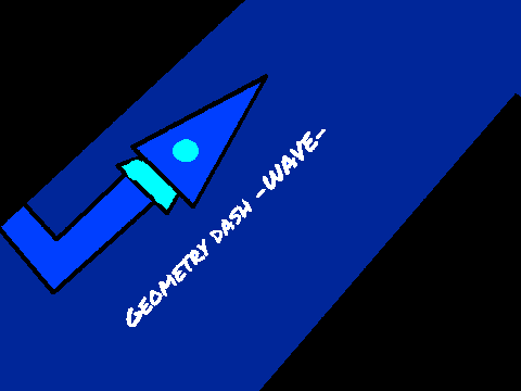 Geometry Dash wave spam challenge level