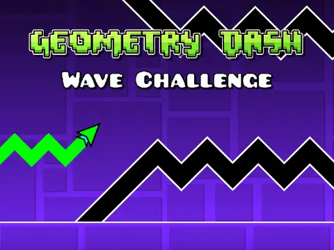Geometry Dash Wave Challenge - Hard wave spam test