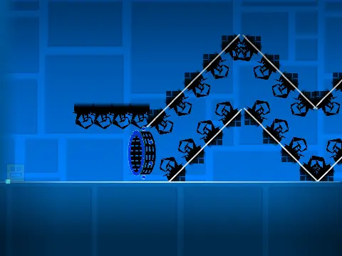 Geometry Dash Wave Challenge 2 V2 Gameplay Image