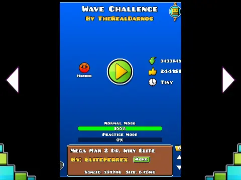 geometry dash wave challenge by darnoc