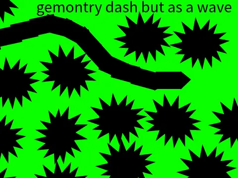 Geometry Dash Wave Gameplay V2 Screenshot