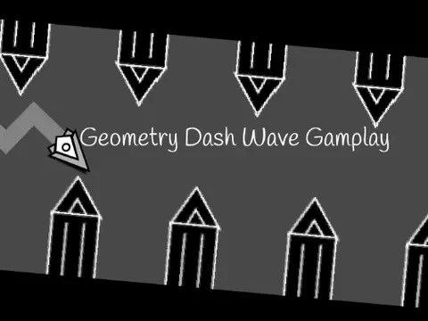 Geometry Dash Wave Gameplay V3 Screenshot