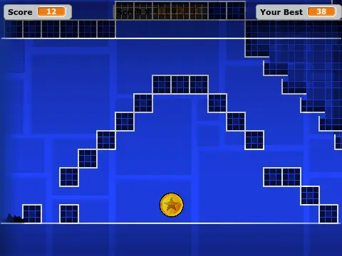 Geometry Dash Wave Madness Power Trip and Hack on Track showing three challenging levels