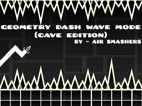 Geometry Dash wave mode cave edition underground gameplay
