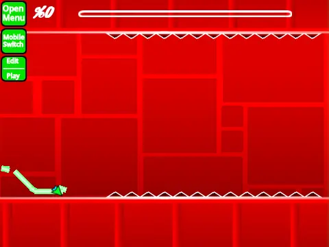Screenshot of Geometry Dash Wave Spam level