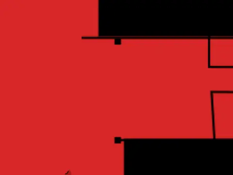 Geometry Dash wave mode challenge with colorful obstacles