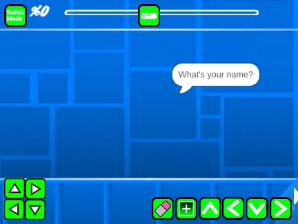 Screenshot of Geometry Dash Wave Spam Dash custom level editor