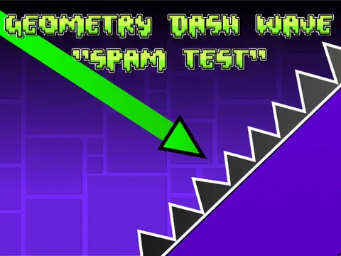 Screenshot of Geometry Dash Wave Spam Medium level gameplay