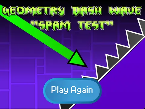 geometry dash wave spam test level