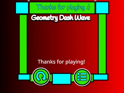 Geometry Dash WAVEEEEE wave gameplay screenshot showing obstacle navigation