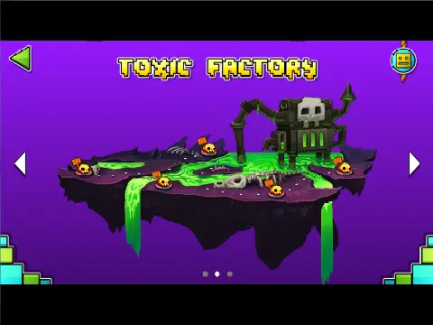 Geometry Dash World Toxic Factory Remastered Screenshot