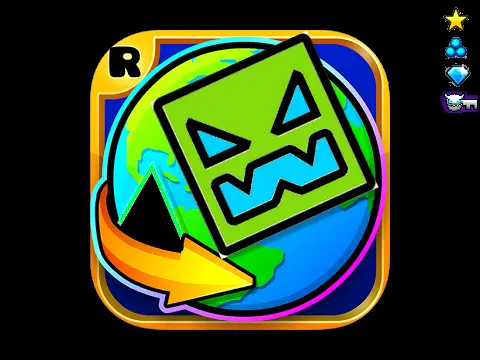 Geometry Dash World V3 screenshot showing updated levels